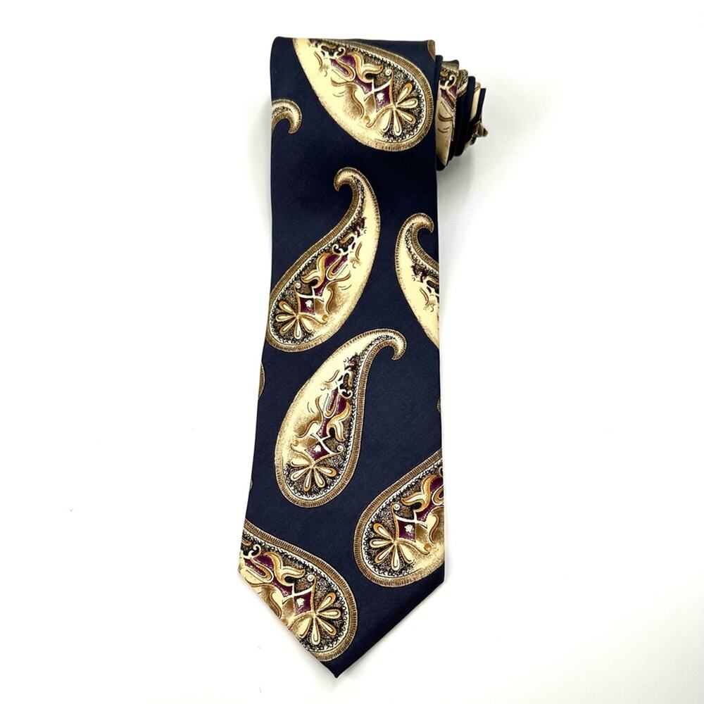 Christian Dior NWT Vintage Dead Stock Designer Silk Tie